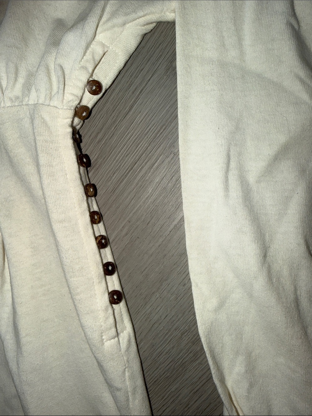 Free People beach Off-Shoulder Cream Maxi Dress with Side Button Detail Xs - Picture 6 of 7